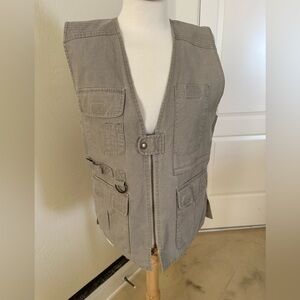 TravelSmith Utility Safari Vest | Cotton Fishing Photographer Vest Size S